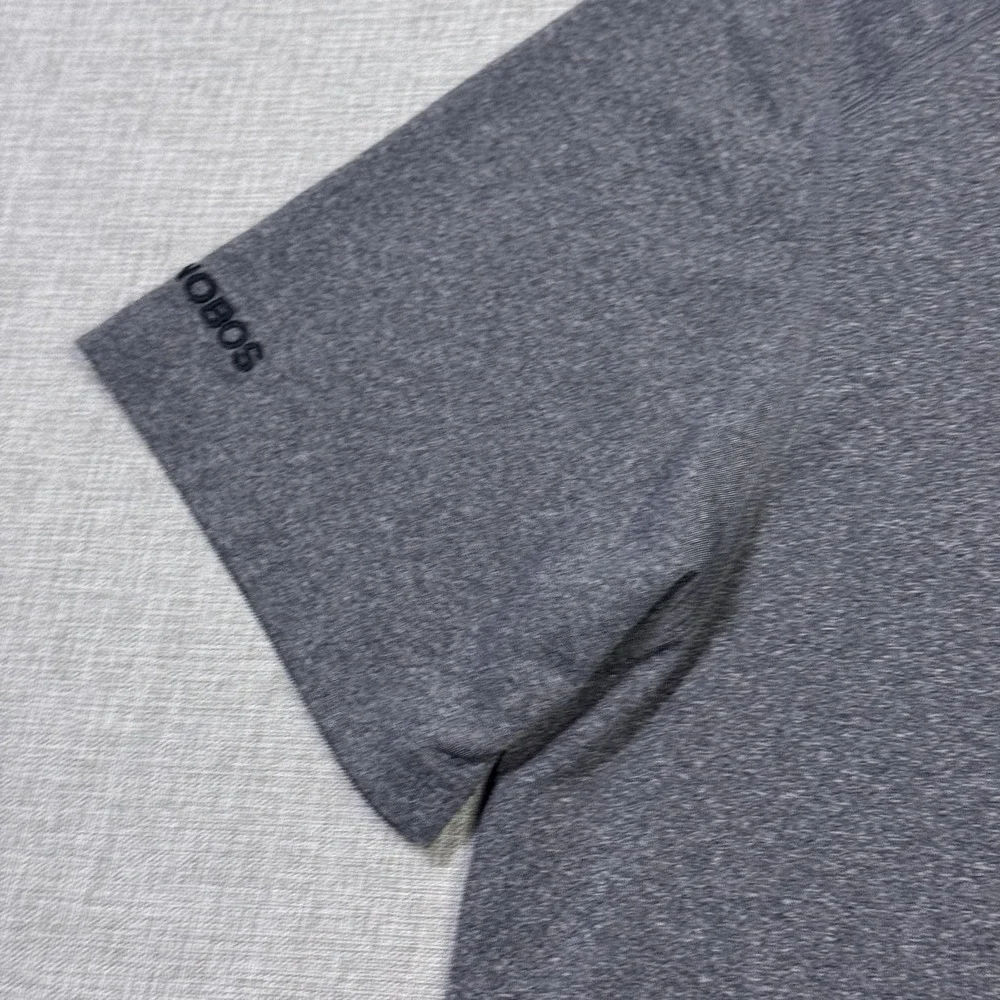 Bonobos Golf Polo Shirt Mens Medium Gray Performance Polyester Spandex Stretch